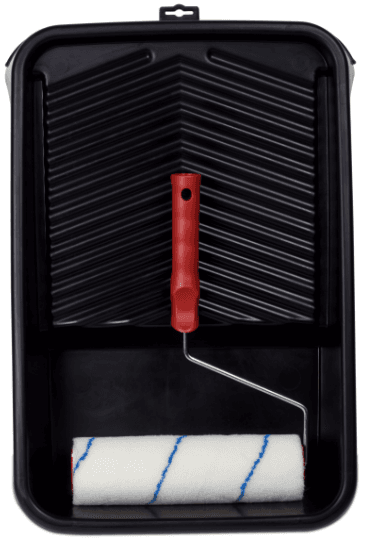 Paint brush and roller, representing Houston Painting's body corporate services